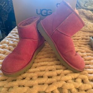 UGG Sparkly Pink Boots super cute